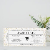 Aankondiging van het kaartje voor het afstuderen A (Staand voorkant)