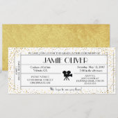 Aankondiging van het kaartje voor het afstuderen A (Voorkant / Achterkant)