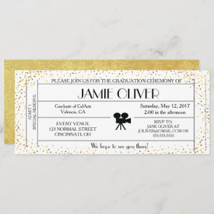 Aankondiging van het kaartje voor het afstuderen A