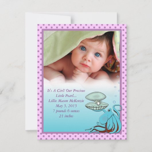 Aankondiging van het kostbare kindermeisje (Voorkant)