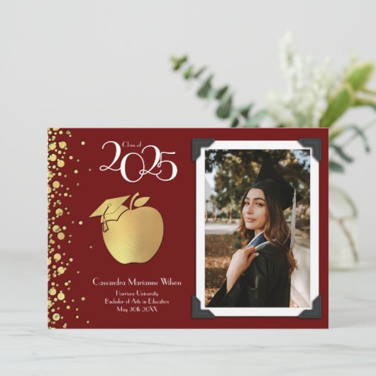 Aankondiging van het leerlingwezen Gold Afstuderen (Staand voorkant)