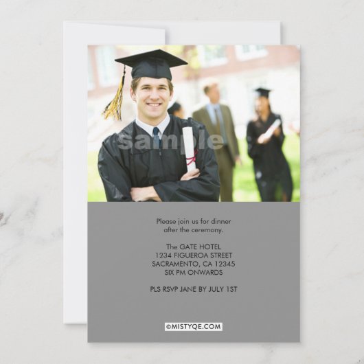 Aankondiging van het medisch Hoesje Afstuderen Mag (Achterkant)