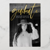 Aankondiging van het Modern Gold Foil Script Afstu (Voorkant)