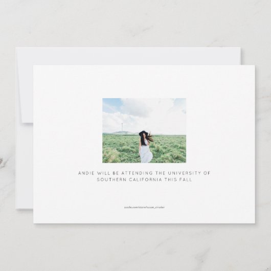 Aankondiging van het moderne Afstudeerder Full Pho (Achterkant)