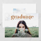 Aankondiging van het moderne Afstudeerder Full Pho (Voorkant / Achterkant)