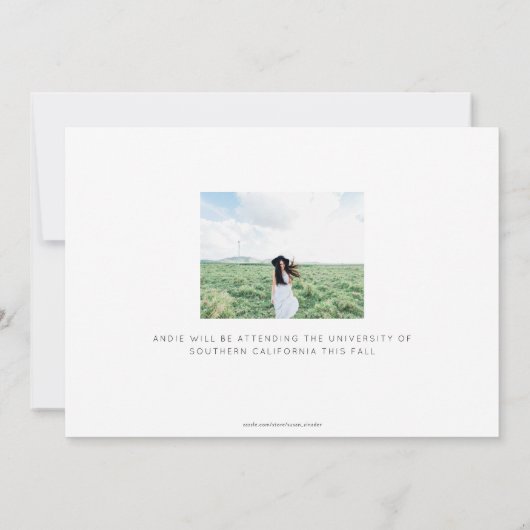 Aankondiging van het moderne Afstudeerder Full Pho (Achterkant)