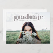 Aankondiging van het moderne Afstudeerder Full Pho (Voorkant / Achterkant)