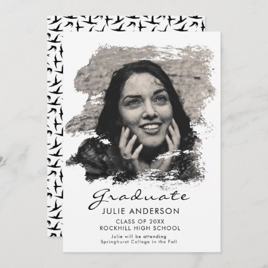 Aankondiging van het moderne Afstudeerder van de S (Voorkant / Achterkant)