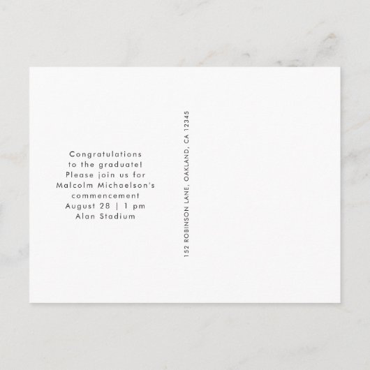 Aankondiging van het moderne Afstuderen van de Fot (Achterkant)