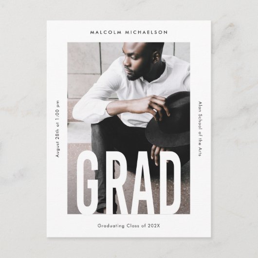 Aankondiging van het moderne Afstuderen van de Fot (Voorkant)