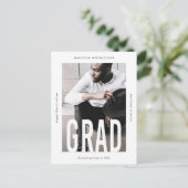 Aankondiging van het moderne Afstuderen van de Fot (Staand voorkant)