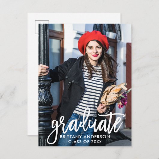 Aankondiging van het moderne Afstuderen van de Fot (Voorkant / Achterkant)