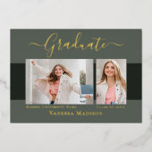 Aankondiging van het moderne Elegant Afstuderen vo (Voorkant)