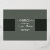 Aankondiging van het moderne Elegant Afstuderen vo (Achterkant)