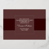 Aankondiging van het moderne Elegant Afstuderen vo (Achterkant)