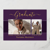 Aankondiging van het moderne Elegant Afstuderen vo (Voorkant)