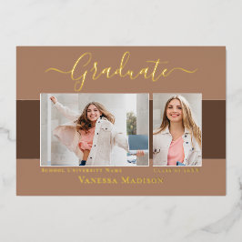 Aankondiging van het moderne Elegant Afstuderen vo