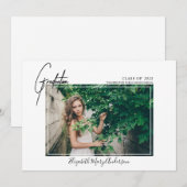 Aankondiging van het moderne Foto Afstuderen 2022 (Voorkant / Achterkant)