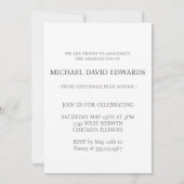 Aankondiging van het moderne foto-Afstuderen - min (Achterkant)