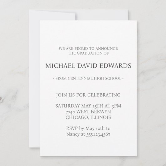 Aankondiging van het moderne foto-Afstuderen - min (Achterkant)