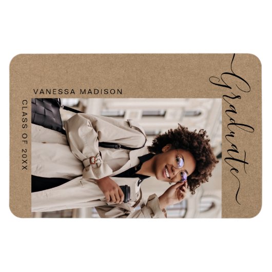 Aankondiging van het moderne, minimale Afstudeerde Magneet (Horizontaal)