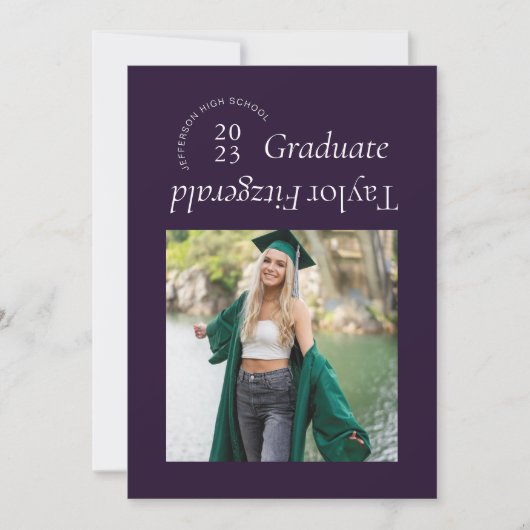 Aankondiging van het moderne, minimale Trendy-Afst (Voorkant)