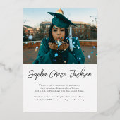 Aankondiging van het moderne, minimalistische foto (Achterkant)