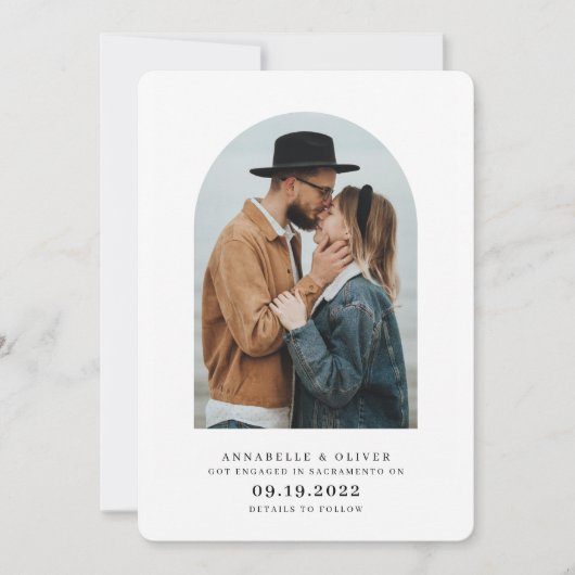 Aankondiging van het moderne, minimalistische foto (Voorkant)