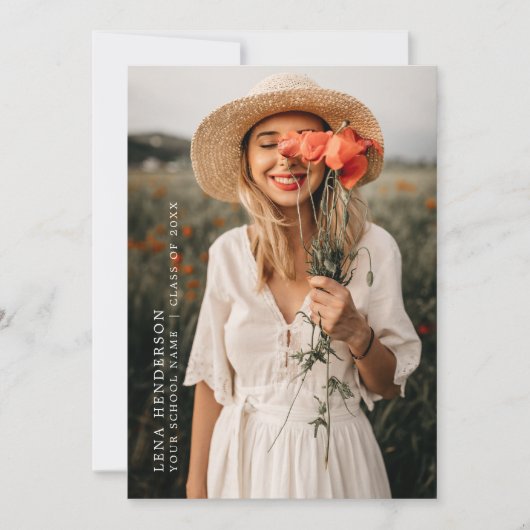 Aankondiging van het moderne, minimalistische foto (Voorkant)