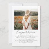 Aankondiging van het moderne, minimalistische foto (Achterkant)