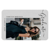 Aankondiging van het moderne, minimalistische foto magneet (Horizontaal)