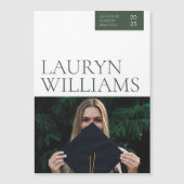 Aankondiging van het moderne professionele Afstude (Voorkant)