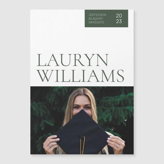 Aankondiging van het moderne professionele Afstude (Voorkant)