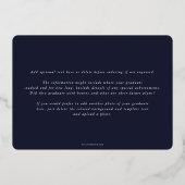 Aankondiging van het Navy Monogram + Laurel Afstud (Achterkant)