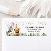 Aankondiging van het Oerwoud van feestdagen Etiket (Insitu)