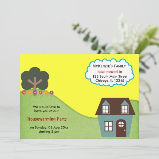 Aankondiging van het Open House (Staand voorkant)