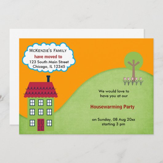 Aankondiging van het Open House (Voorkant / Achterkant)