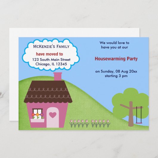 Aankondiging van het Open House (Voorkant / Achterkant)