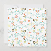 Aankondiging van het Oranje bloemenpatroon Baby Gi (Achterkant)