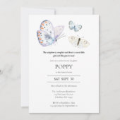 Aankondiging van het organiseren van een vlinderad (Voorkant)