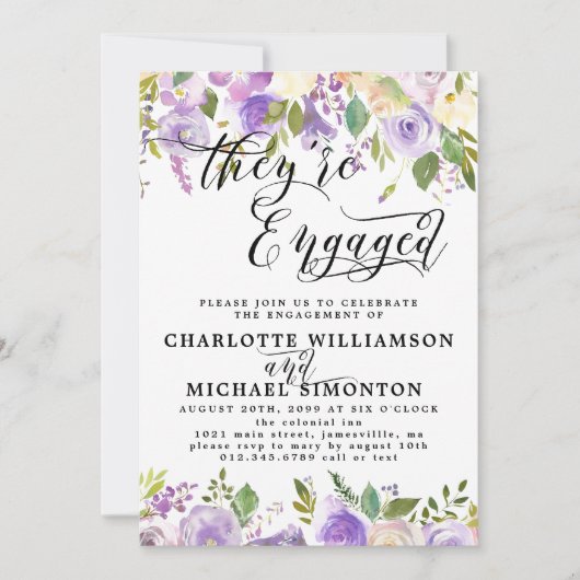 Aankondiging van het Paarse en witte Verloving (Voorkant)