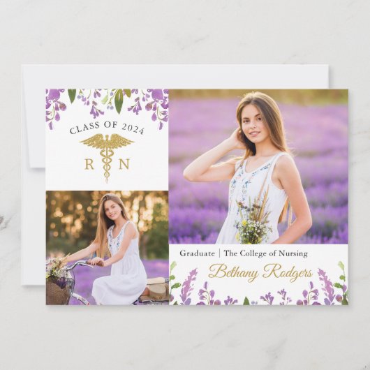 Aankondiging van het Paarse Floral RN Verzachtend  (Voorkant)