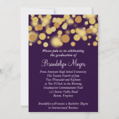 Aankondiging van het Paarse goudfeest Afstuderen (Voorkant)