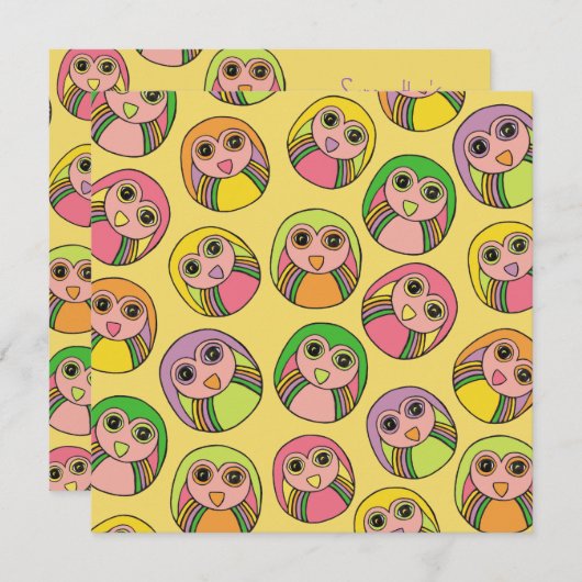 Aankondiging van het patroonpatroon van Birthday P (Voorkant / Achterkant)