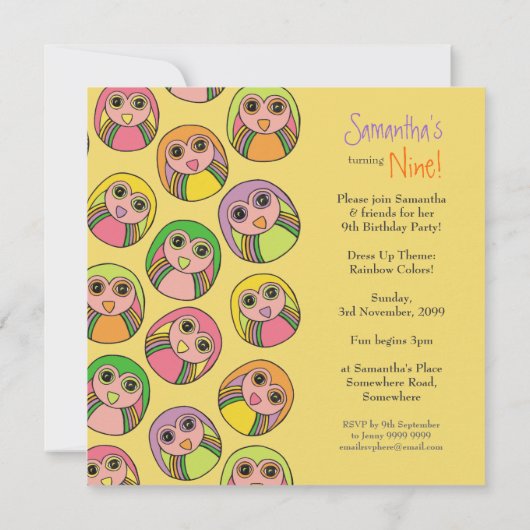 Aankondiging van het patroonpatroon van Birthday P (Achterkant)