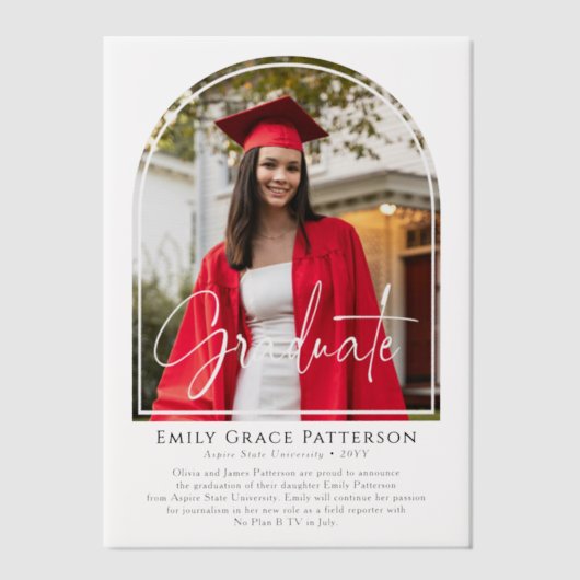 Aankondiging van het Photo Modern Arch Script Afst (Voorkant)