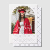 Aankondiging van het Photo Modern Arch Script Afst (Offset (Uitnodiging))