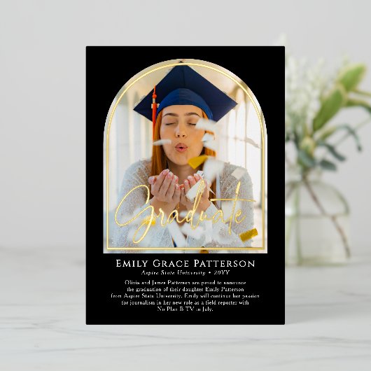 Aankondiging van het Photo Modern Arch Script Afst (Staand Voorkant)