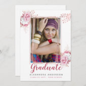 Aankondiging van het roos Gold Geometric Photo Afs (Voorkant / Achterkant)