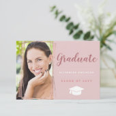 Aankondiging van het roos Gold Geometric Photo Afs (Staand voorkant)